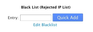 Blacklist Entry
