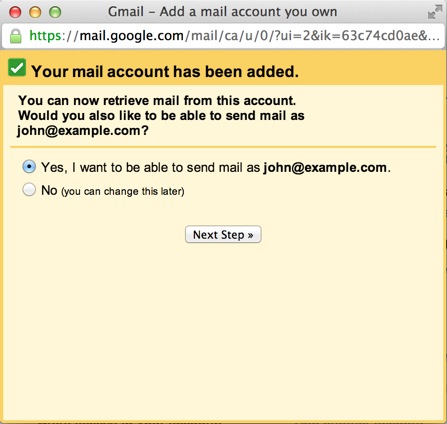 Gmail Account Created